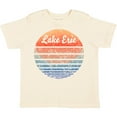 thumbnail image 3 of Inktastic Lake Erie Distressed Retro Sunset Boys or Girls Toddler T-Shirt, 3 of 5