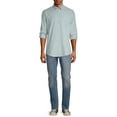 thumbnail image 2 of George Men's Long Sleeve Slim Fit Oxford Shirt, up to 3XL, 2 of 6