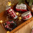 thumbnail image 6 of Mini Christmas Hanging Ornaments, Christmas Decoration for Tree Xmas Miniatures Figurines Charms, Small Pendant Christmas House Tree Drum Garland Wreath Design, 6 of 6