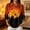 8# Orange, variant on Halloween Shirts for Women Collared Shirts 3/4 Sleeve Tops Casual Fall Outfits Multicolor M