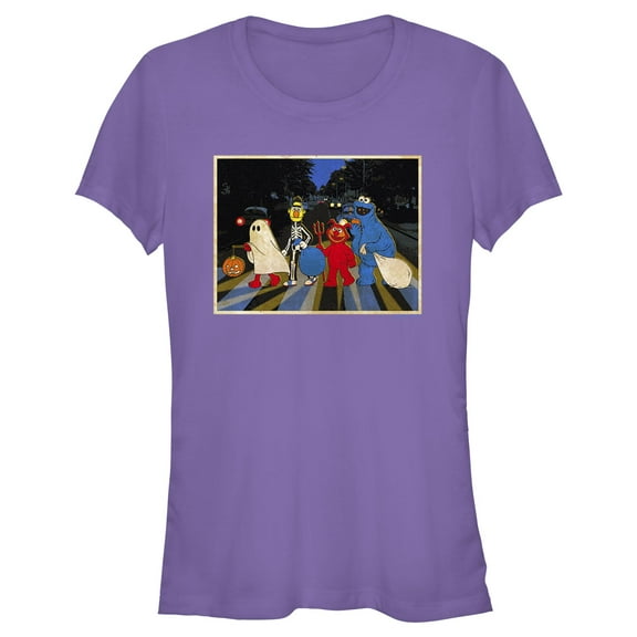 Junior's Sesame Street Halloween Abbey Road Graphic T-Shirt