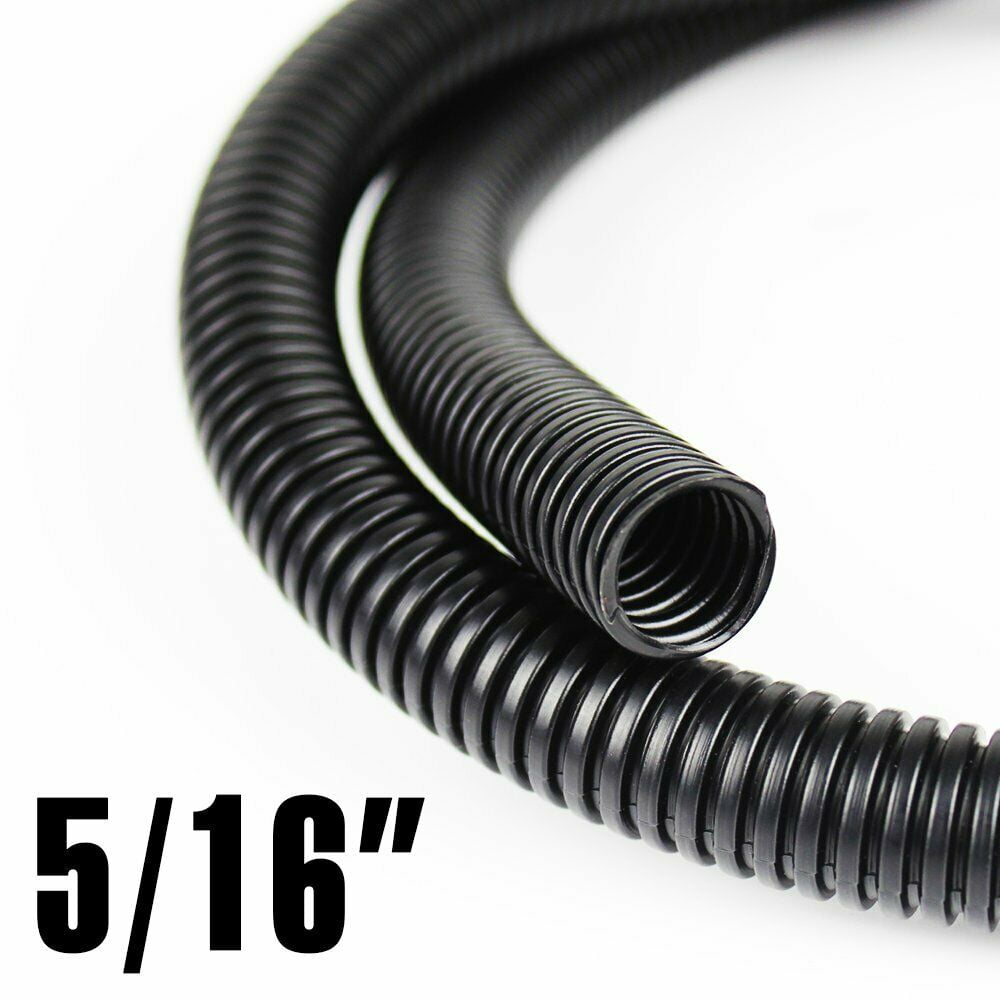Pipe insulation PVC Protection loom cable for flexible cable black 