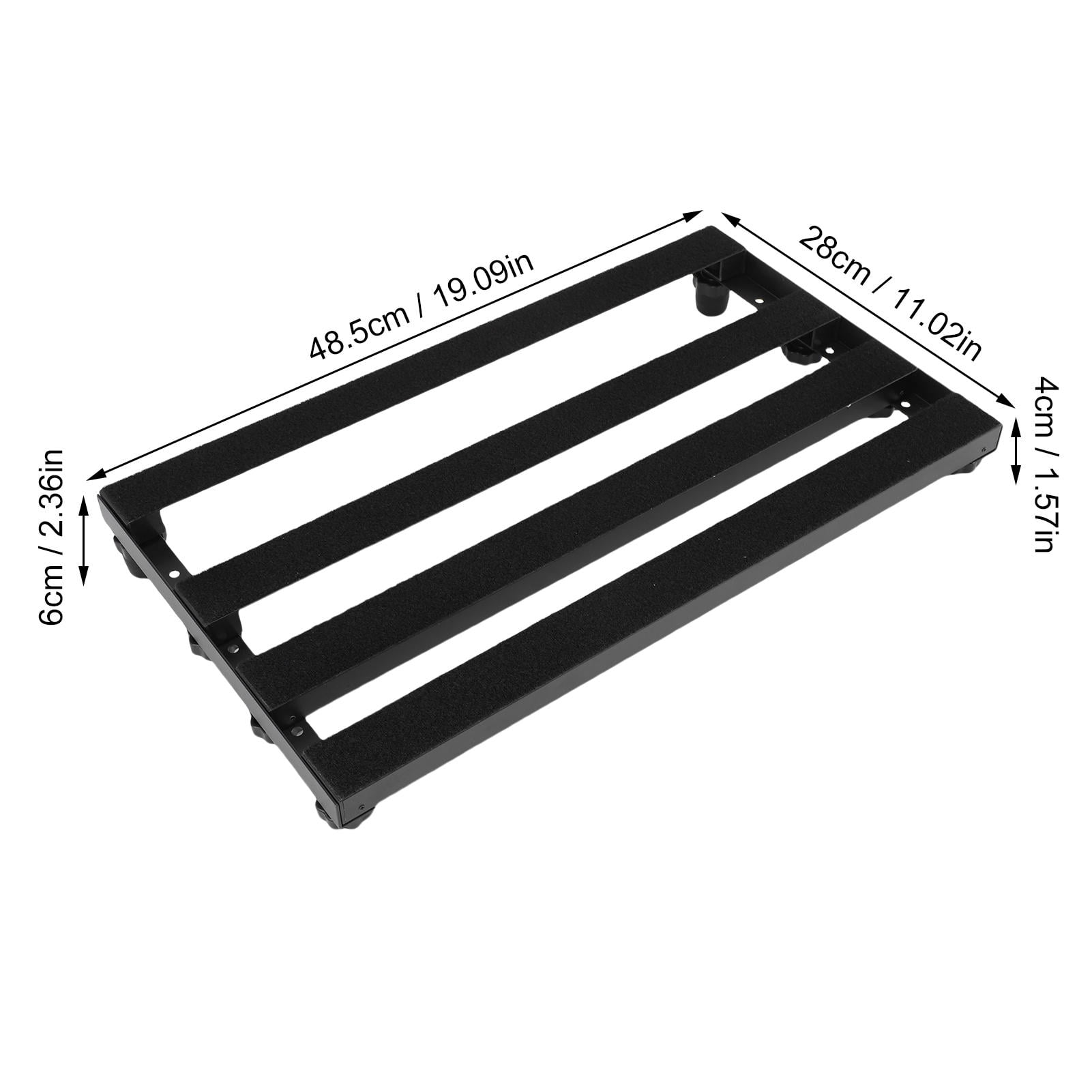 LAZIOEGR Aluminum Alloy Guitar Pedal Board with Non‑Slip Silicone Pads – Compact, Sturdy, Ideal for Concerts & Practice