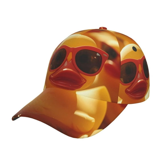 Yiaed Sunglasses Yellow Duck Print Cap Adjustable Size for Running Workouts and Outdoor Activities All Seasons