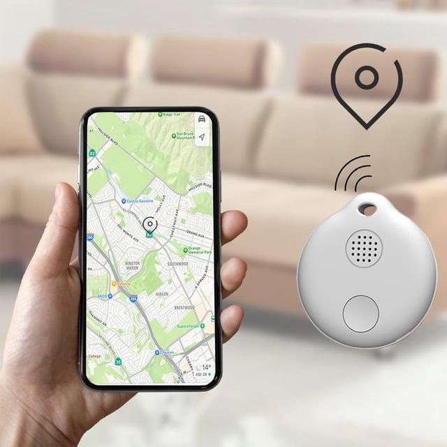 NARABB Key Wallet Wireless Finder Portable Positioning Bluetooth Loss Prevention Location Record Real Query Disconnect Alarm