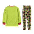 thumbnail image 5 of Moonsky-2026 Christmas Family Flannel Pajamas Matching Set Christmas Letter Print Long Sleeve Tops and Green Plaid Pants Sleepwear Soft for Winter 8 Years, 5 of 5