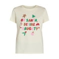 thumbnail image 5 of Christmas Women’s Define Naughty Graphic Tee with Short Sleeves, Sizes XXS-XXL, 5 of 5