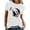 A1#-White, variant on Women Cat Print Short Sleeve T Shirt - Crewneck Casual Top, Cute Summer Blouse(Blue-S)