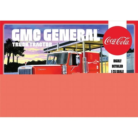 AMT AMT1179 Coca-Cola - 1976 GMC General Semi Tractor - Plastic Model Kit