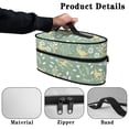 thumbnail image 5 of HELLHERO Leaves Protective Case Ironing Machine Storage Bag Polyester Portable Travel Iron Storage Holder Bag Home Organization Storage Solution, Case Only, 5 of 6