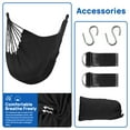 thumbnail image 2 of FGY Hammock Chair Swing Portable Canvas Camping Hanging Seat for Outdoor Indoor (Black), 2 of 8