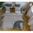 thumbnail image 5 of KASENTEX Coverlet Quilt Set-Pre Washed-Luxury Microfiber Soft Warm Bedding-Solid Colors Bedspread-Contemporary Floral Design, Oversized King + 2 King Shams, TAUPE GREY, 5 of 8