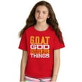 thumbnail image 4 of God Over All Things GOAT Christian Crewneck T Shirts Boy Girl Teen Brisco Brands L, 4 of 6
