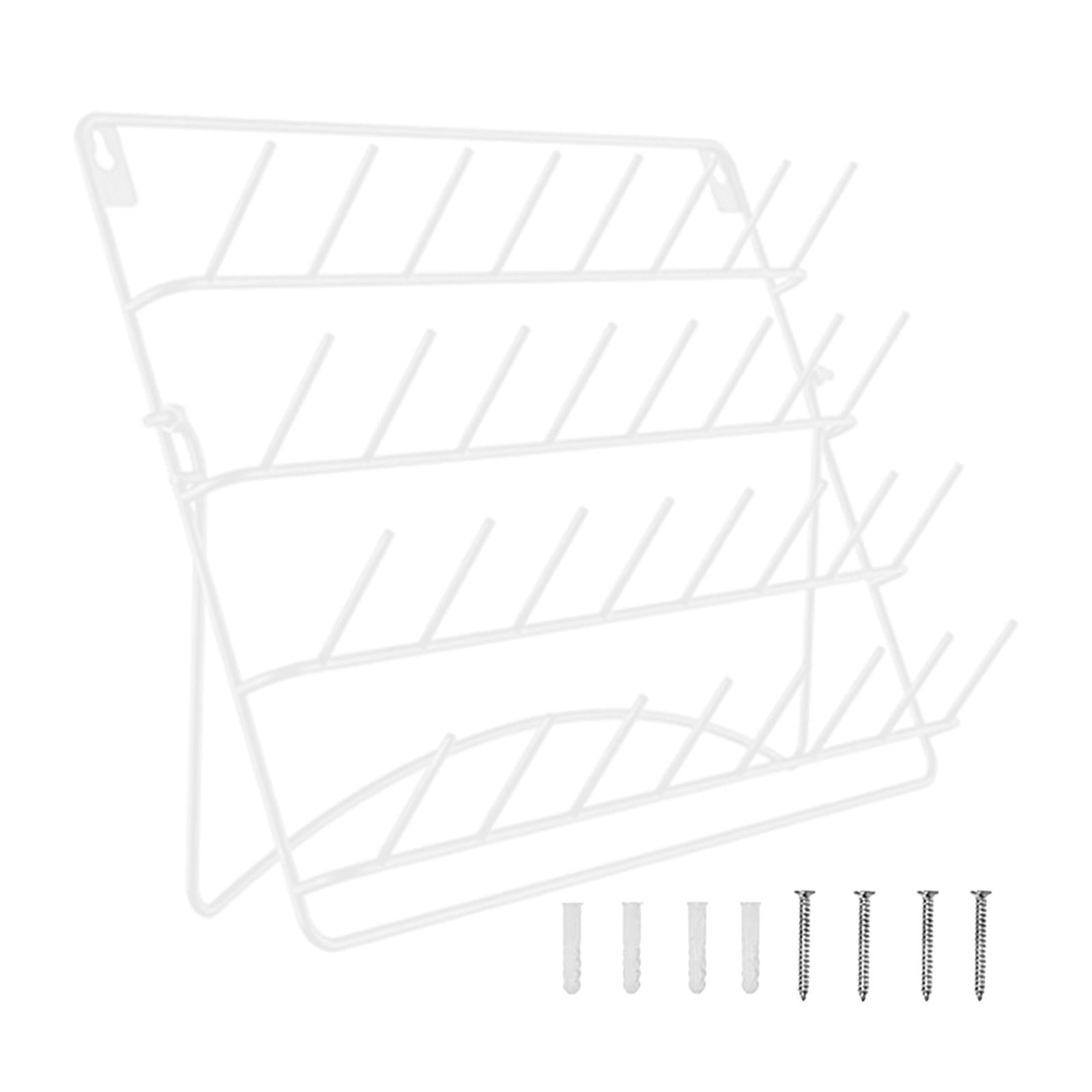 perfeclan Sewing Thread Rack Holder Embroidery Thread Organizer Wall Mounted Spool Holder Shelf Foldable Metal Spool Stand for Quilting