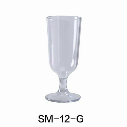 Yanco SM-12-G 12 oz Stemware Goblet Glass, Clear - 3 x 7 in. - Pack of 24