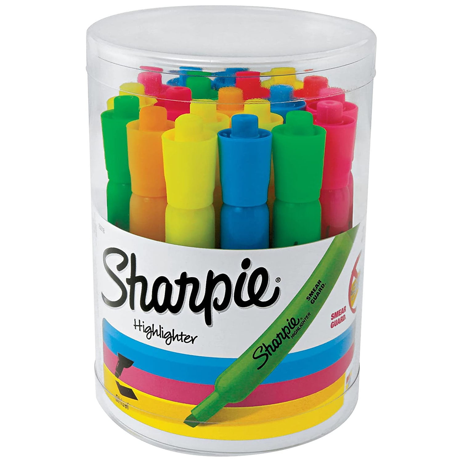 Sharpie Tank Highlighters Chisel Tip Assorted Fluorescent 20/Pack 25018