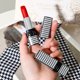 thumbnail image 4 of Houndstooth Pattern Matte Lipstick Set Waterproof Lip Stick Luxury Texture Lip Tint Lip Stain 5 Sticks Chapstick Makeup Gift, 4 of 5