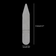 MANNYA Collar Stiffeners Stay For Dress Shirt Men Gifts Clear Plastic Collar Stays 55mm