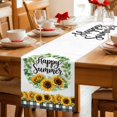 thumbnail image 5 of Summer Sunflowers Table Runner 90 Inches, Pastoral Botanical Garden Flowers Bed Runner Dresser Scarves Tabletop for Indoor Outdoor Parties/Ceremony/Banquet, 13" x 90", 5 of 9
