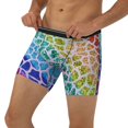 thumbnail image 3 of Salouo Rainbow Glitter Pattern Men's Boxer Briefs, Soft & Breathable Underwear Elastic Waistband Briefs for Men,1-Pack, 3 of 7