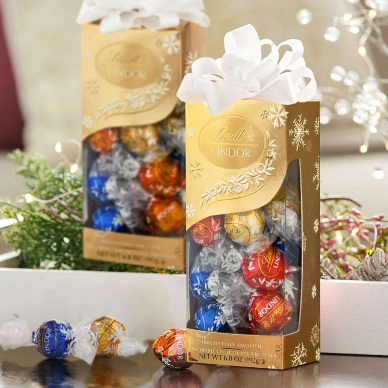 Lindt LINDOR Assorted Chocolate Christmas Candy Truffles