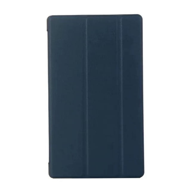 Pour Sony Xperia Z3 Compact Tablette 8 Pouces Support à Rabat Folio Étui de Protection en Cuir PU Support Housse Étui Pliable Bleu Marine