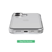 onn Protective Gel Phone Case for iPhone 16 - Clear