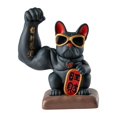 thumbnail image 4 of DOLITY Animal Sculpture Muscular Arm Dog Statue for Indoor Table Centerpieces Black, 4 of 9