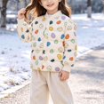thumbnail image 2 of Frnrwgo Boys 2-8Y Quilted Padded Jacket Stand Collar Snap Front Printed Soft Comfortable Fall Winter Coat, 2 of 9
