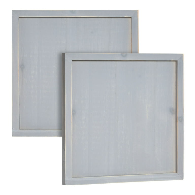 Bright Creations 3 Pack White Washed Craft Wood Board Panels