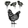 thumbnail image 5 of WHAMVOX 4pcs Chicken Garden Decorations Chicken Yard Decor Chicken Yard Decor Acrylic Chicken Garden Decor Chicken Stakes, 5 of 8