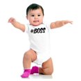 thumbnail image 4 of Hashtag Boss Cute Bossy Babies Romper Boys or Girls Infant Baby Brisco Brands NB, 4 of 7