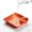 Red, variant on Sauce Separated Plate Chip and Dip Serving Dish with Built-in Well, Reusable Plastic Plates for Snacks, Appetizers, Fruits, Party Platter