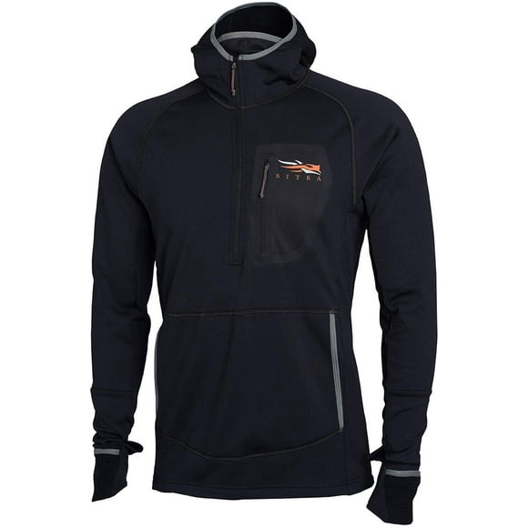 Sudadera con capucha SITKA Fanatic Fleece para hombre negra XXXL