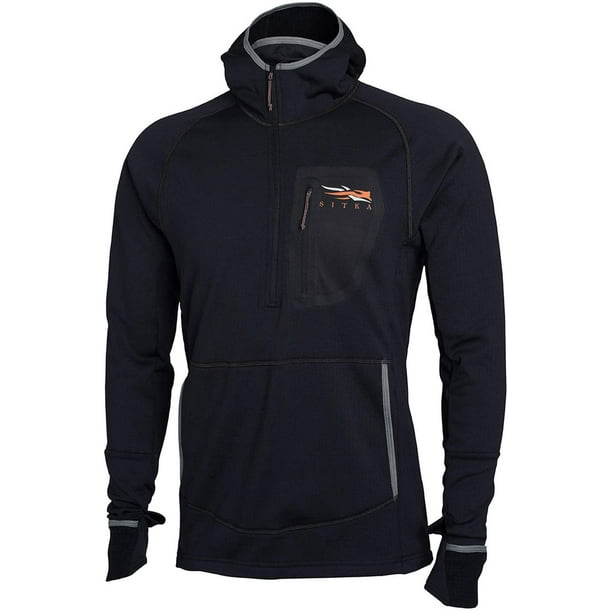 Sudadera con capucha SITKA Fanatic Fleece para hombre negra XXXL