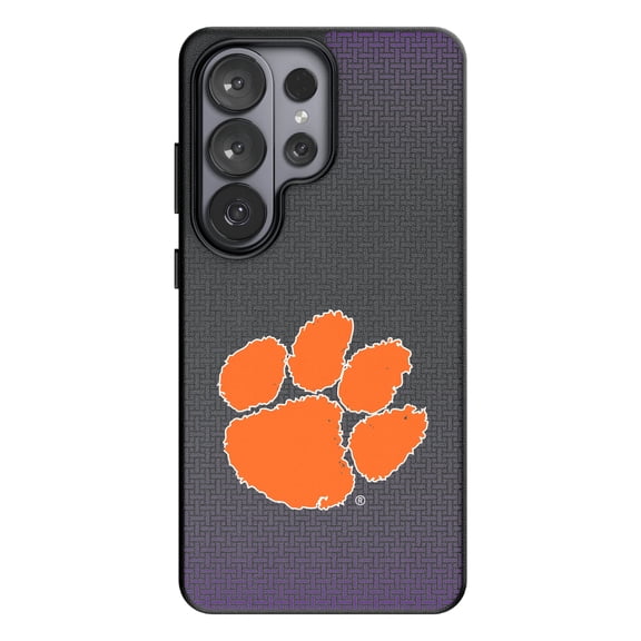 Keyscaper Clemson Tigers Linen Galaxy Magnetic Bump Case