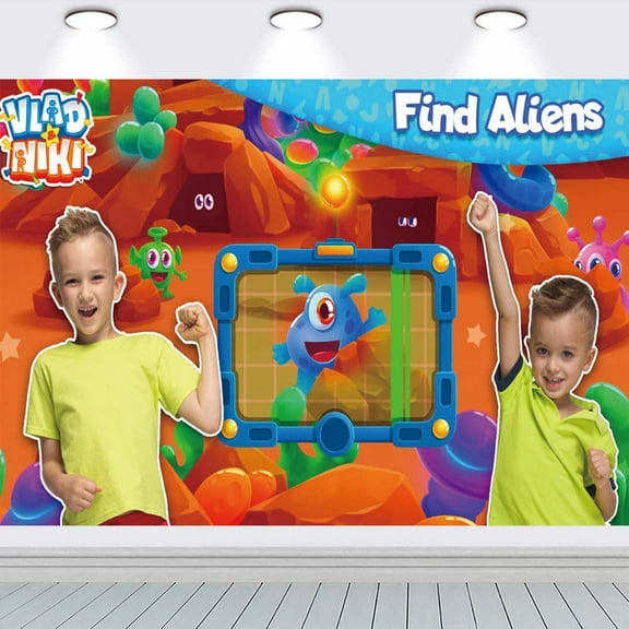 Vlad and Niki school Backdrop Party Supplies Taspestry Background Banner Birthday Wall Decor Poster Lover