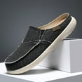 thumbnail image 4 of LIJCC Womens Mens Orthopedic Slippers with Arch Support Canvas House Slipper with Suede Slip On Clog Indoor Outdoor House Shoes with Anti-Skid Rubber Sole, 4 of 7