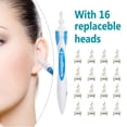 thumbnail image 2 of 2pcs Earwax Cleaner, Earwax Remover Tool Kit, Earwax Remover, Soft Silicone Spiral Earwax Remover Tool With 16 Replacement Heads, Boxed For Children And Adults, 2 of 7