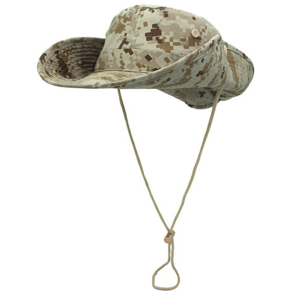 (Taille: 56-60cm/22-23.6 Pouces, Micaikaqi) Chapeaux de Soleil pour Hommes, Chapeau de Pêche, Chapeau Seau pour Hommes et Femmes, Chapeau de Randonnée Safari Boonie, Chapeau Seau Camouflage pour Safari Plage Militaire