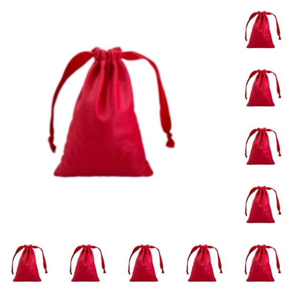 Matsuzay Bolsas de regalo para regalos de boda de fiesta de Navidad Protege los artículos y ahorra espacio Respetuoso del medio ambiente rojo rojo 10Conjunto