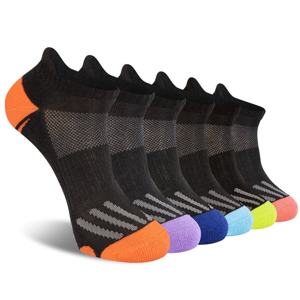 EALLCO Womens Ankle Low Cut Socks Athletic Cushioned Running Socks for