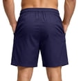 thumbnail image 5 of UDAUDU Mens Cargo Shorts Athetic Quick Dry Lightweight Pull-On Hiking Shorts for Sports Outdoor with Zipper Pockets Dark Blue S, 5 of 6