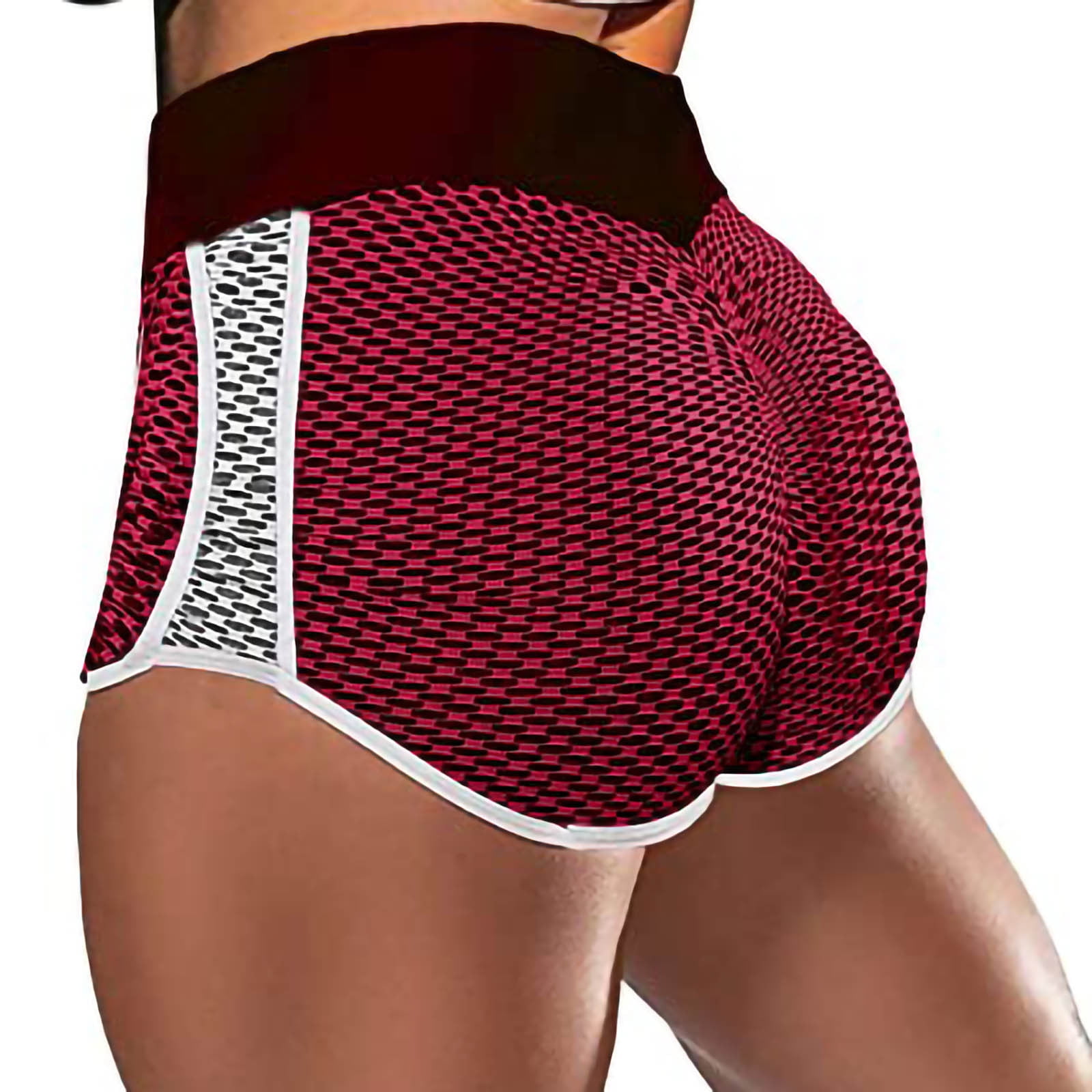 Yogalicious Red Athletic Shorts for Women