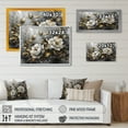 thumbnail image 4 of Designart "White Romantic Roses" Floral Rose Wall Art Print, 4 of 5