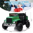 thumbnail image 6 of Green 24V Battery-Powered Electric Vehicle Truck for Kids with Remote Control - 2 Seater Ride-On Car with LED Lights, Music, Horn, High/Low Speed Options, 6 of 8
