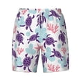 thumbnail image 4 of Lsque Mens Swim Trunks Ornamental Turtles Pattern - Bathing Suit Compression Liner - Beach Swim Shorts Swimwear - (S-3XL) - Stretch Quick Dry -X-Large, 4 of 9