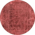 thumbnail image 1 of Ahgly Company Machine Washable Indoor Round Abstract Red Modern Area Rugs, 6' Round, 1 of 1