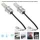 thumbnail image 2 of 2pcs H3 80W 8000K 12-24V Universal Accessory White LED Fog Light Bulb with Decode, 2 of 4