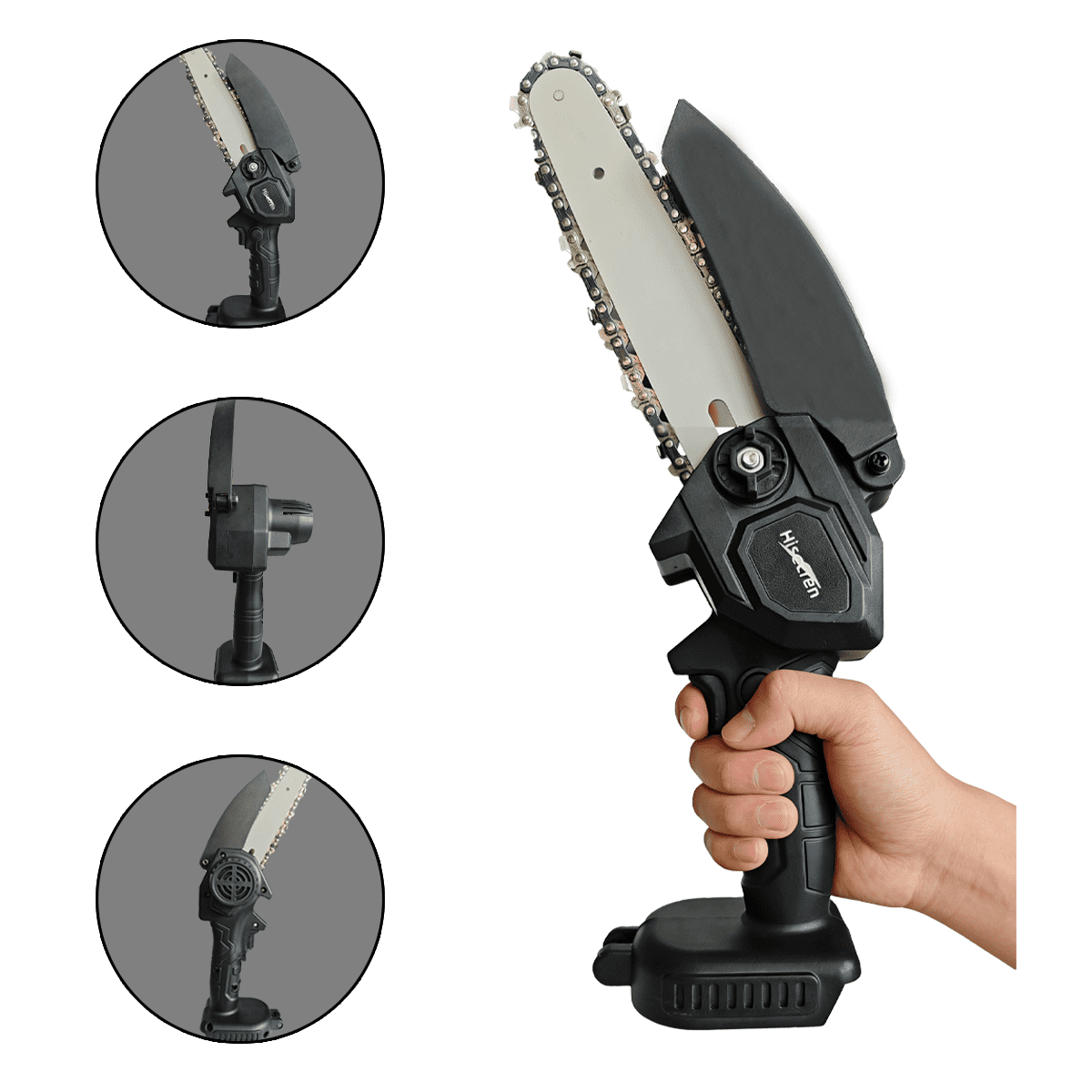 Hisecren Electric Handheld Mini Chainsaw, Lightweight, Comfortable
